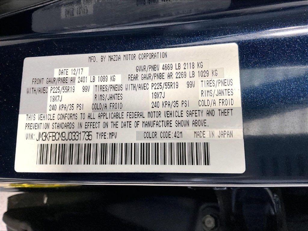 Used 2018 Blue Mazda Touring image 36