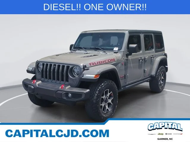Used 2021 Gray Jeep Unlimited Rubicon image 1