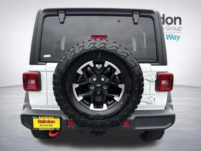 Used 2025 Bright White Clearcoat Jeep Rubicon image 6