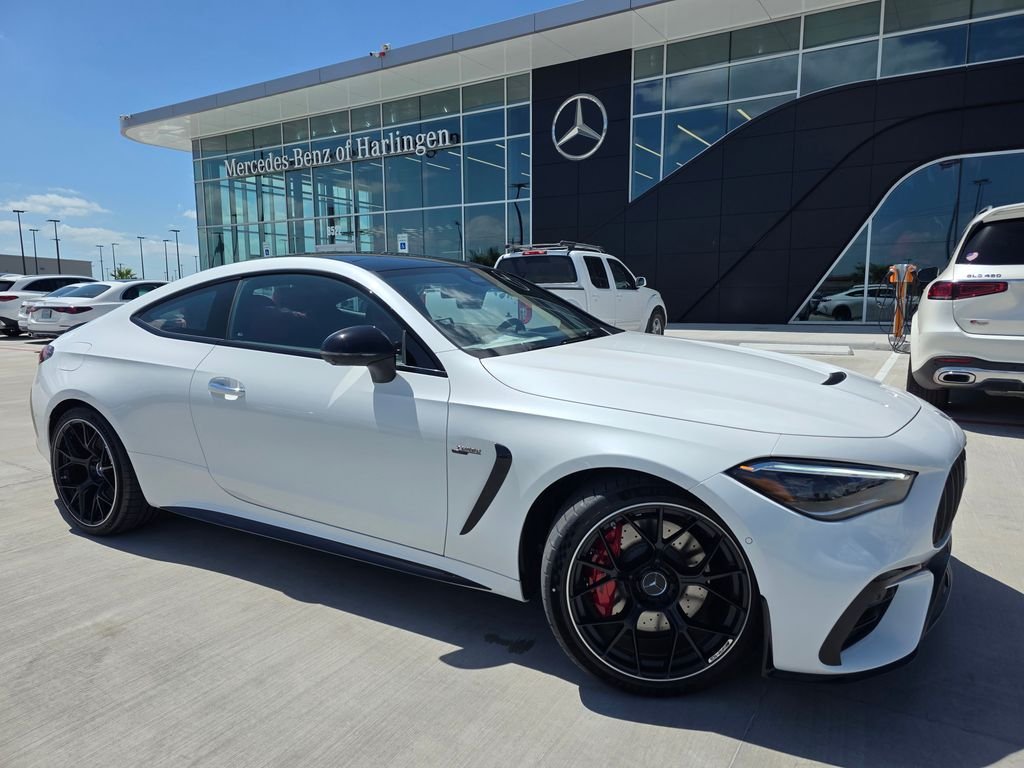 New 2026 MANUFAKTUR Moonlight White Metallic Mercedes-Benz AMG® CLE 53 4MATIC+ Coupe image 1