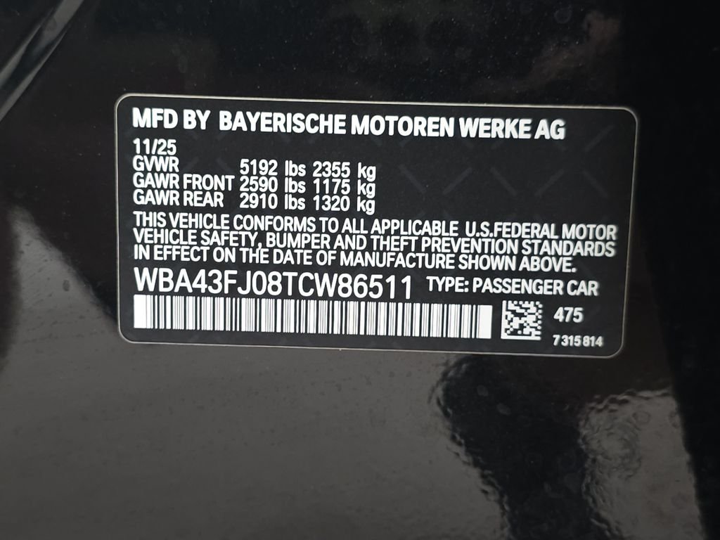 Used 2026 Black Sapphire Metallic BMW 530i image 34