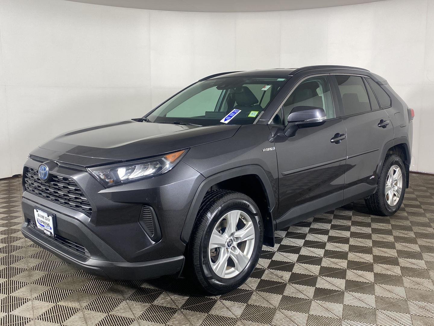 Certified Used 2021 Magnetic Gray Metallic Toyota Hybrid LE image 2