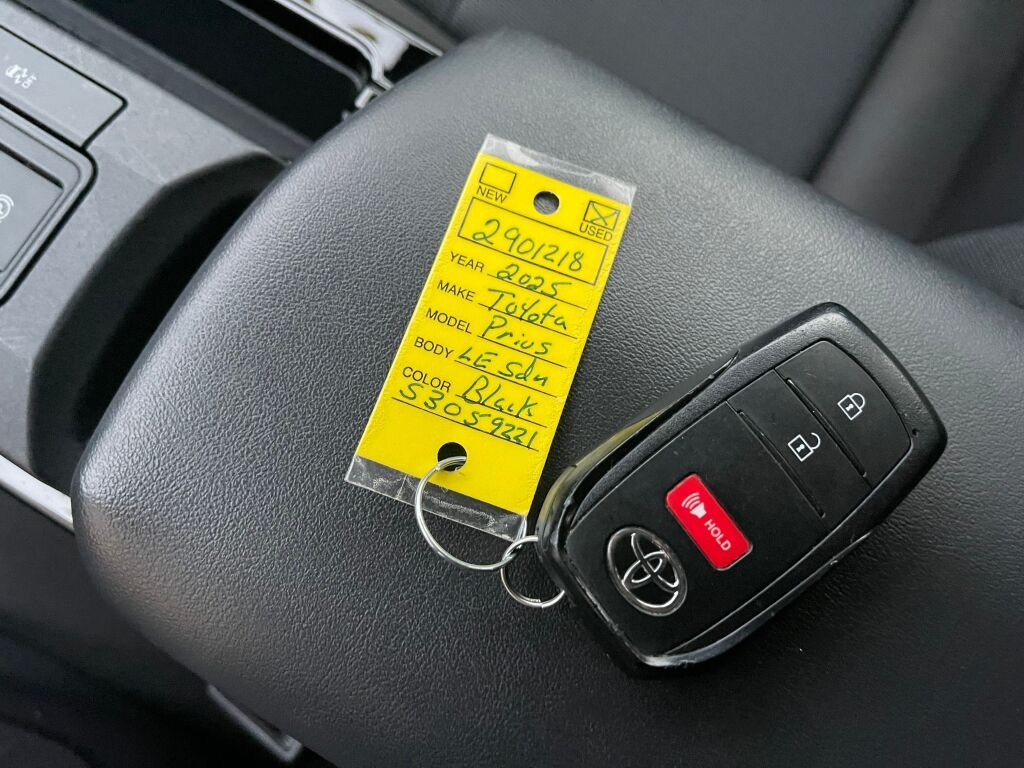 Certified Used 2025 Midnight Black Metallic Toyota LE image 4