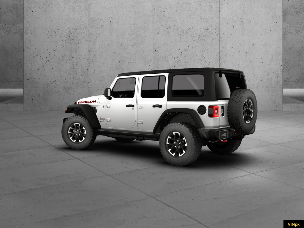 New 2026 Bright White Clear-Coat Exterior Paint Jeep Rubicon image 2