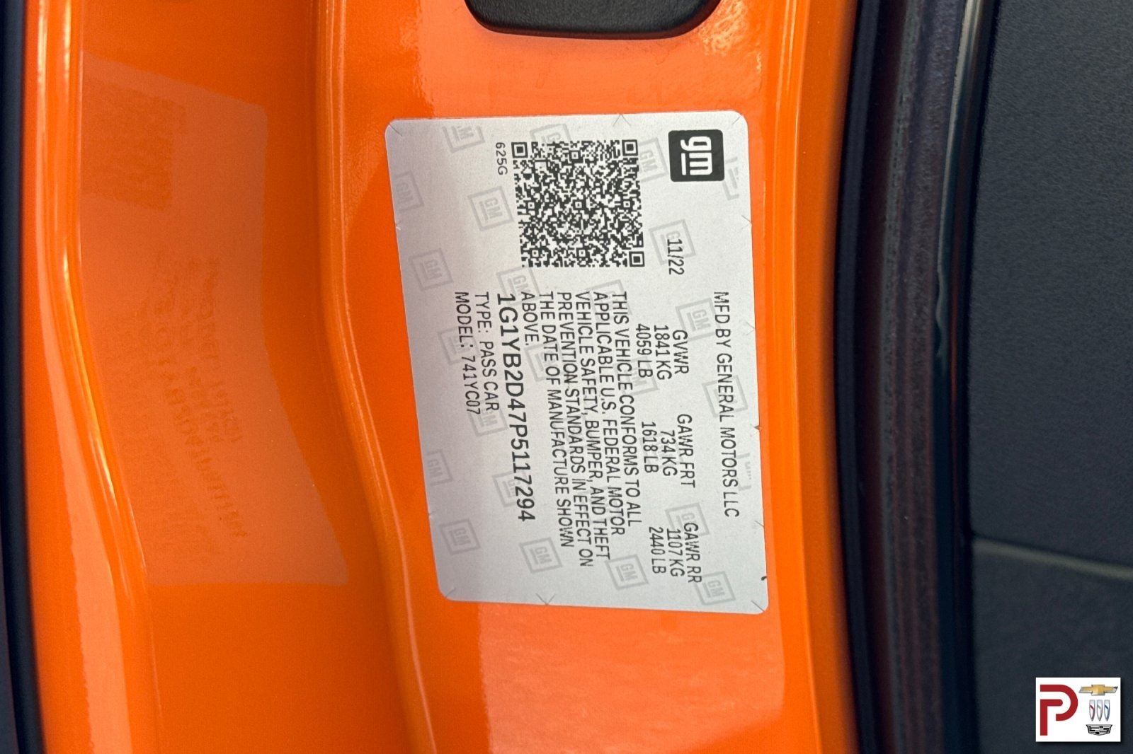 Used 2023 Orange Chevrolet Stingray image 35