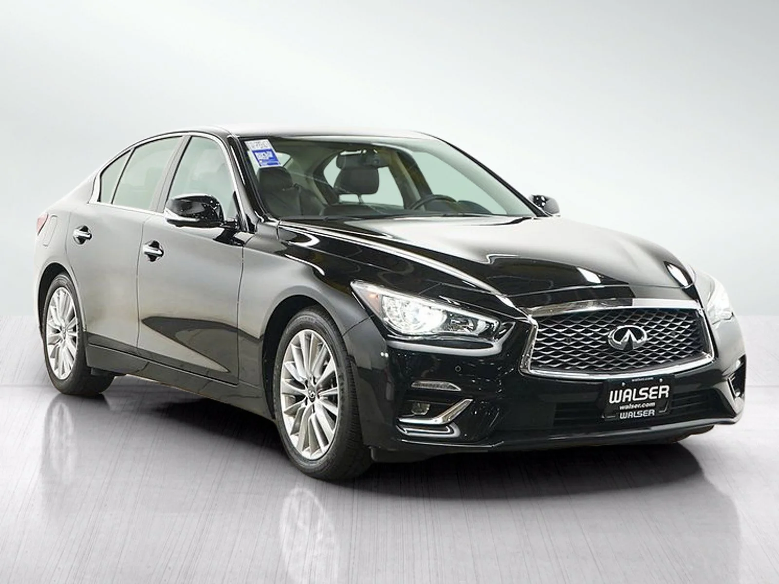 Used 2021 Black Obsidian INFINITI 3.0t LUXE image 7