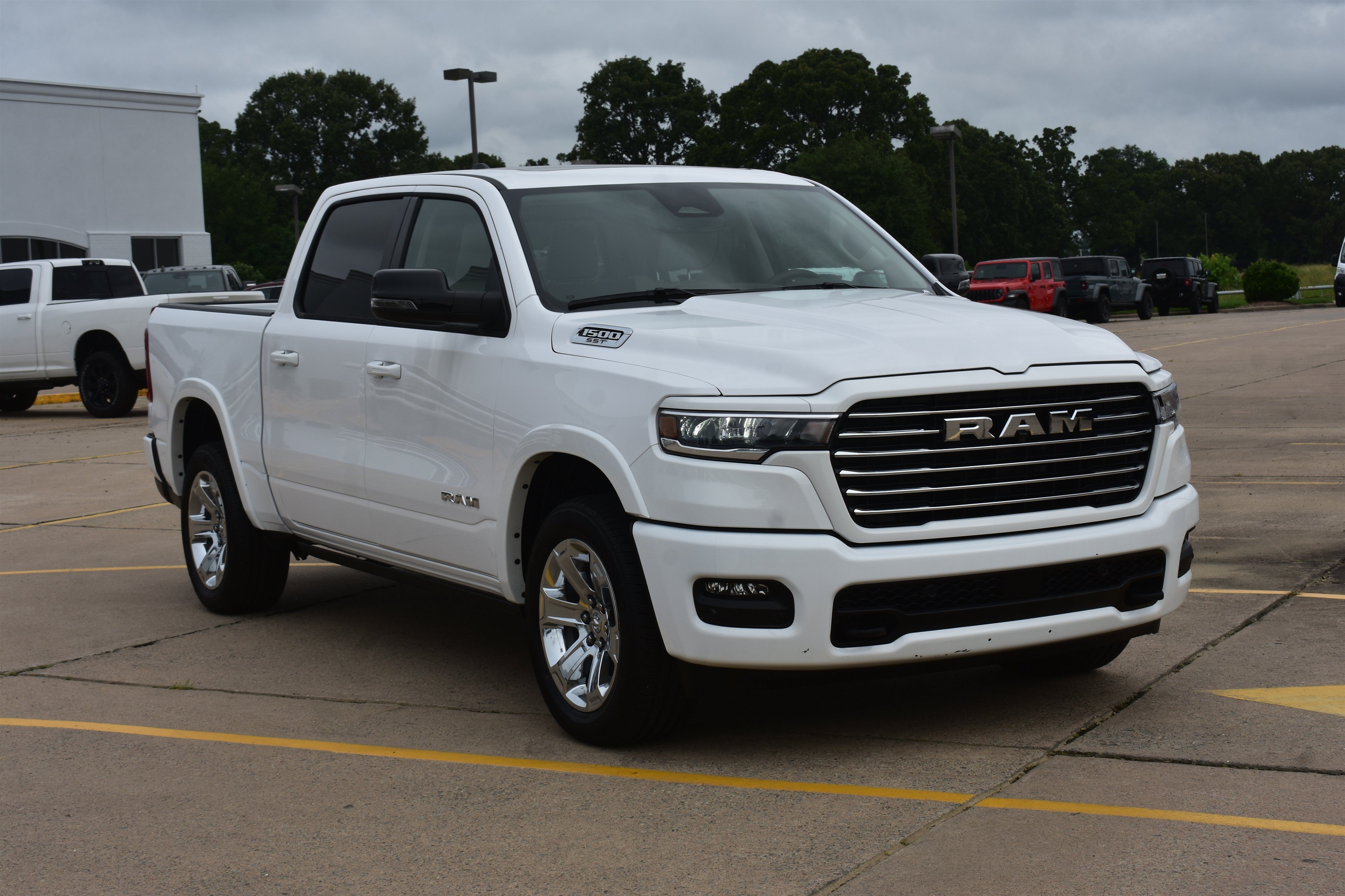 Used 2025 Bright White Clearcoat Ram Laramie image 3