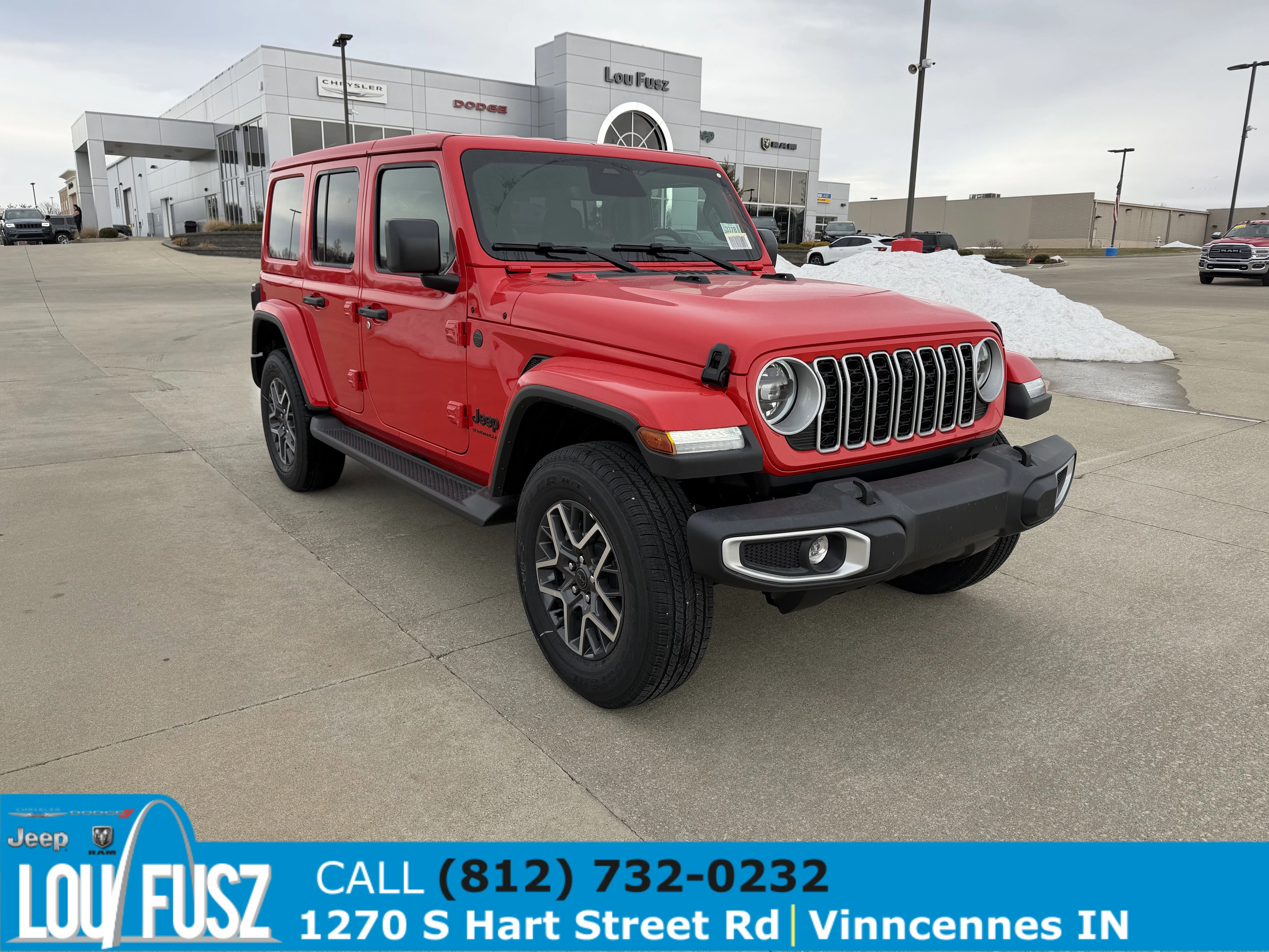 New 2026 Firecracker Red Clear-Coat Exterior Paint Jeep Sahara image 1