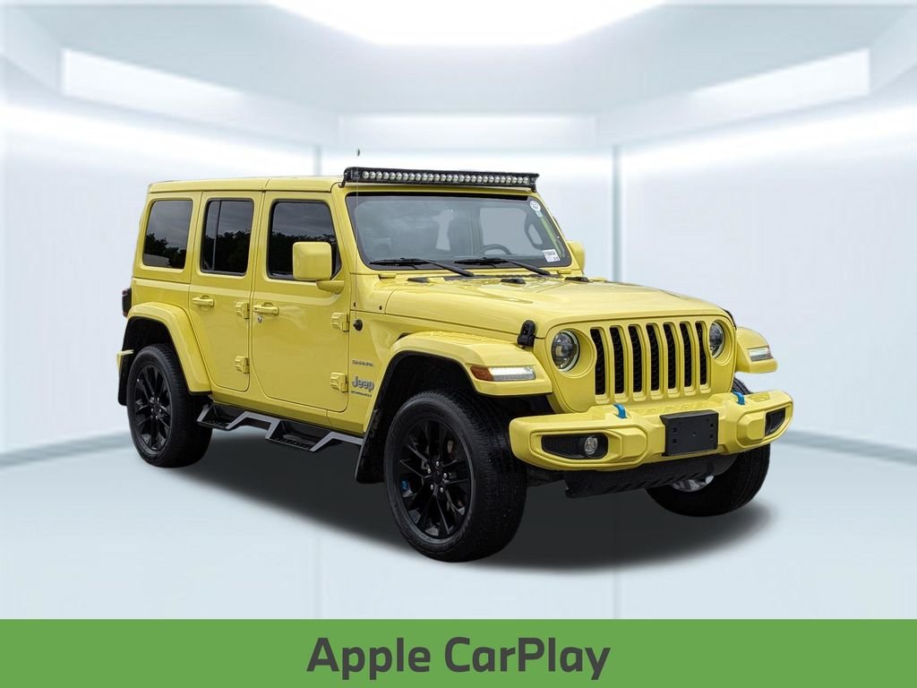 Used 2023 Yellow Jeep Sahara 4xe image 9