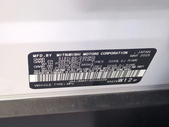 Used 2025 White Mitsubishi SEL image 41