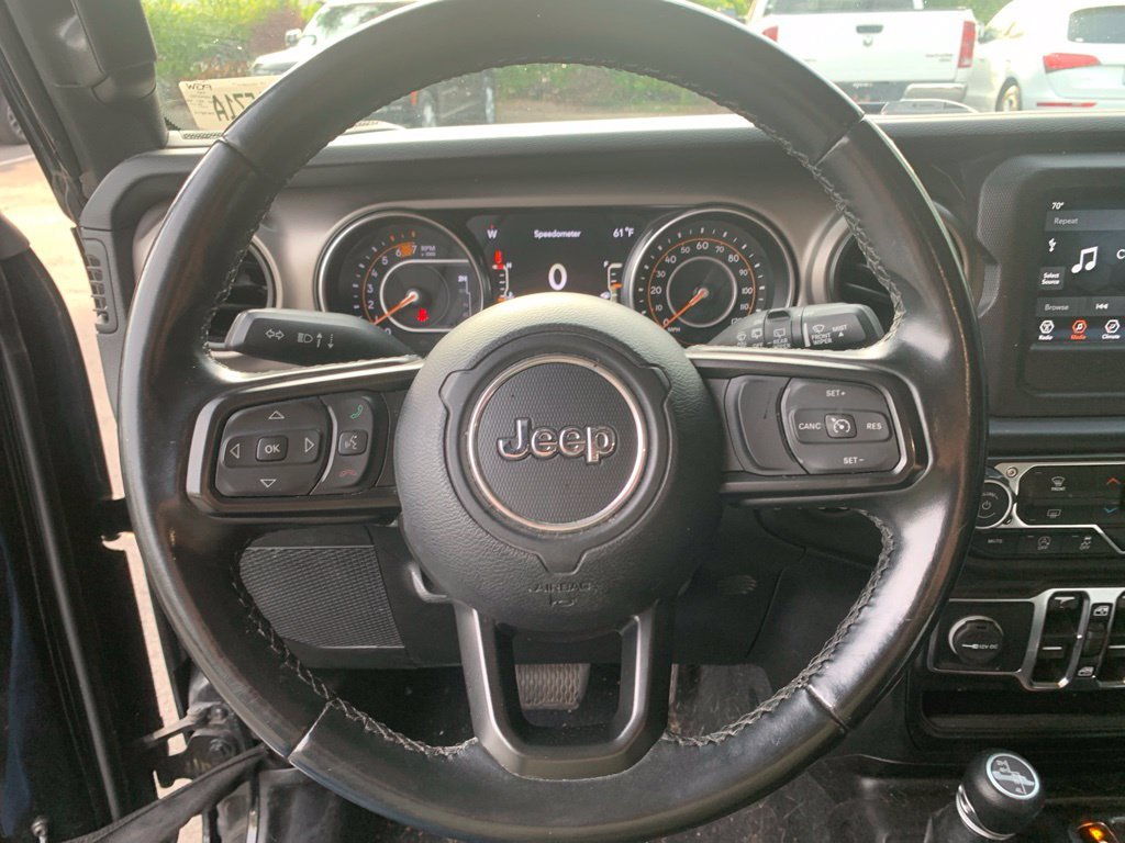Used 2021 Black Clearcoat Jeep Unlimited Sport S image 12
