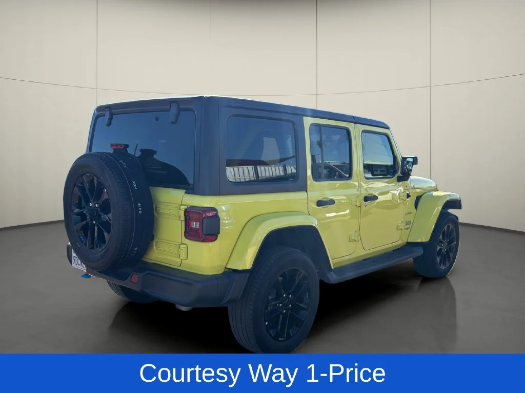 Used 2022 Yellow Jeep Unlimited Sahara 4xe image 9