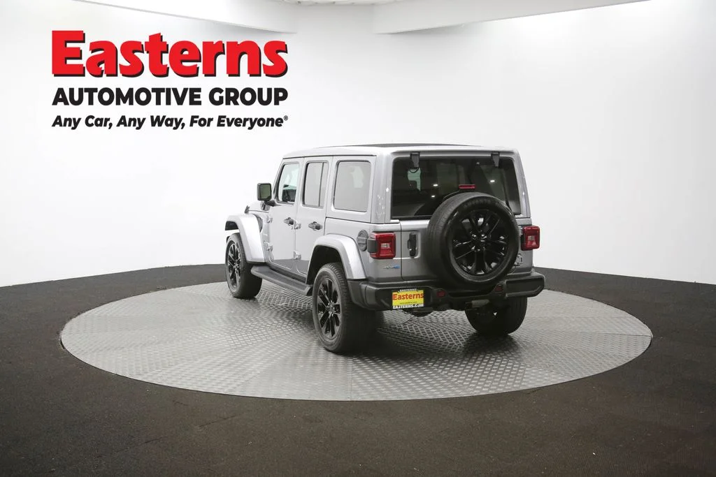 Used 2021 Silver Jeep Unlimited Sahara 4xe image 66