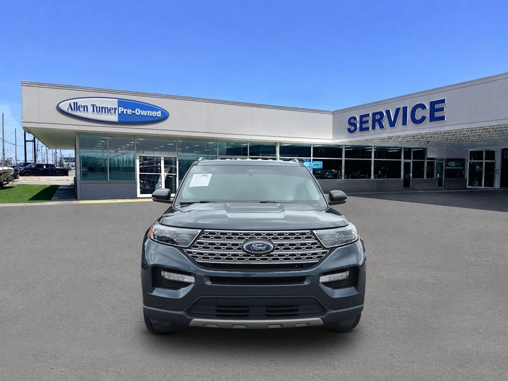 Used 2022 Stone Blue Metallic Ford Limited image 3