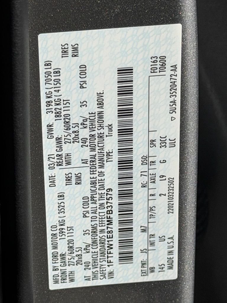 Certified Used 2021 Silver Ford XLT image 32