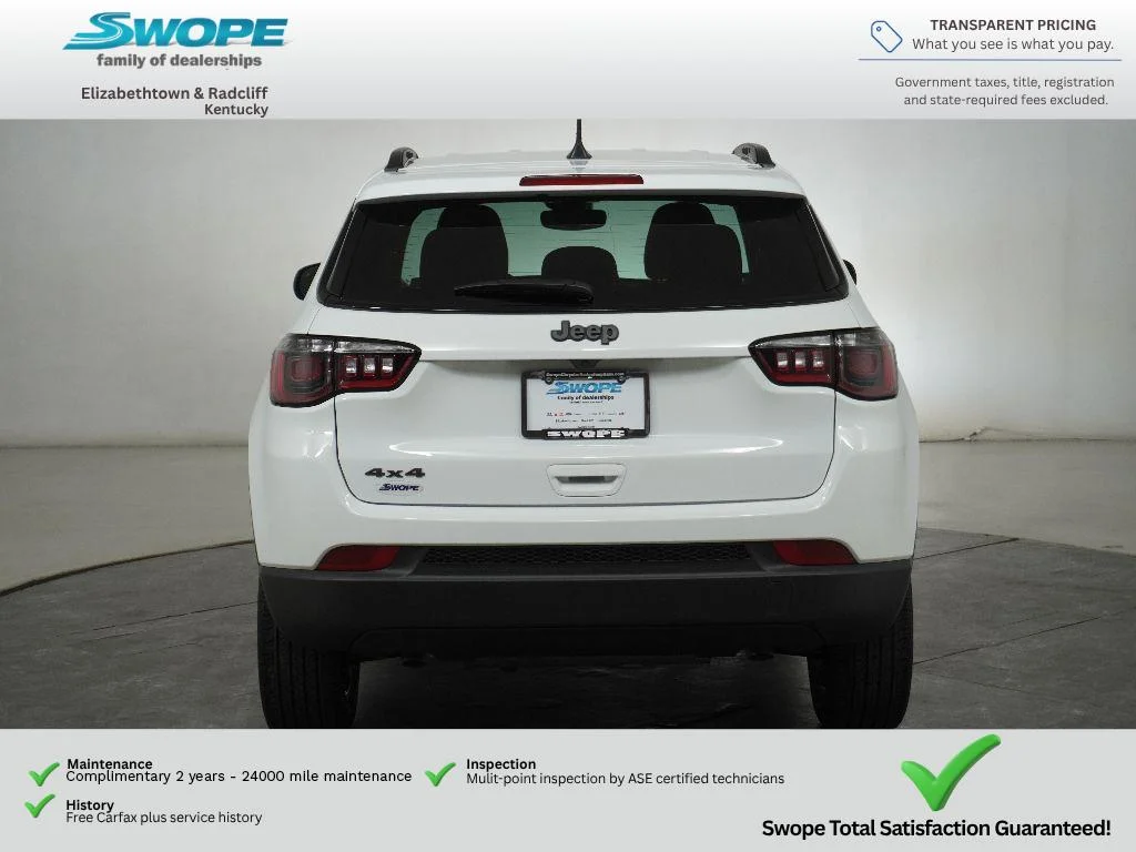 New 2026 Bright White Clear-Coat Exterior Paint Jeep Latitude Altitude image 4