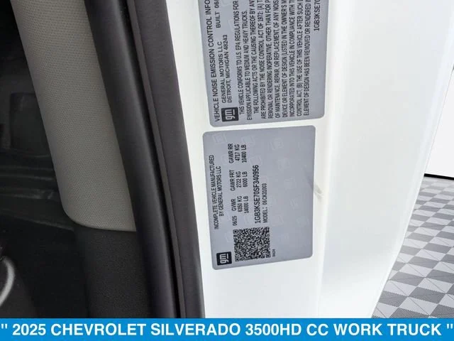 2025 Chevrolet Silverado 3500 HD Work Truck - Photo 20