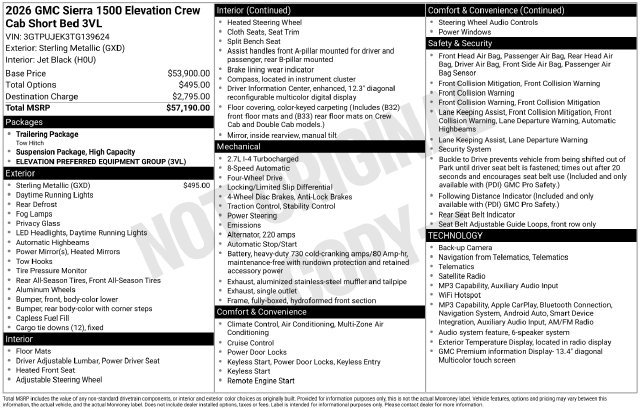 Certified Used 2026 Silver GMC Elevation image 28
