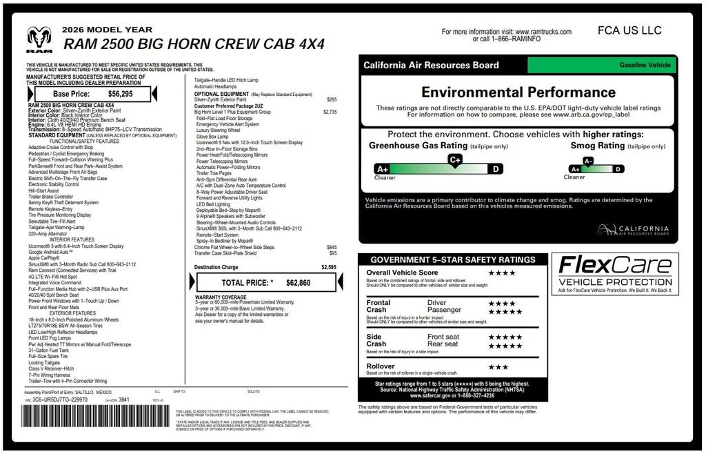 Certified Used 2026 Silver Ram Big Horn image 4