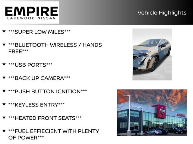 Certified 2024 Nissan ARIYA Engage with VIN JN1CF0BB2RM738935 for sale in Lakewood, CO