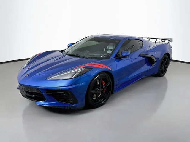 Used 2021 Blue Chevrolet Stingray image 3