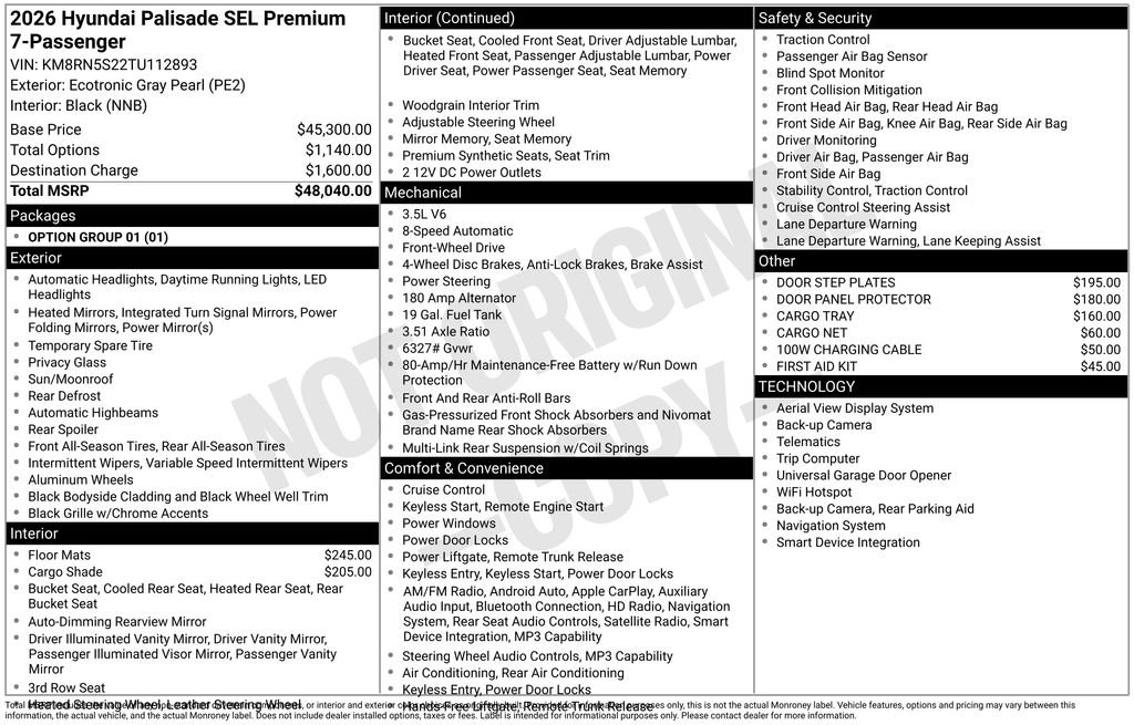 New 2026 Gray Hyundai SEL Premium FWD image 25