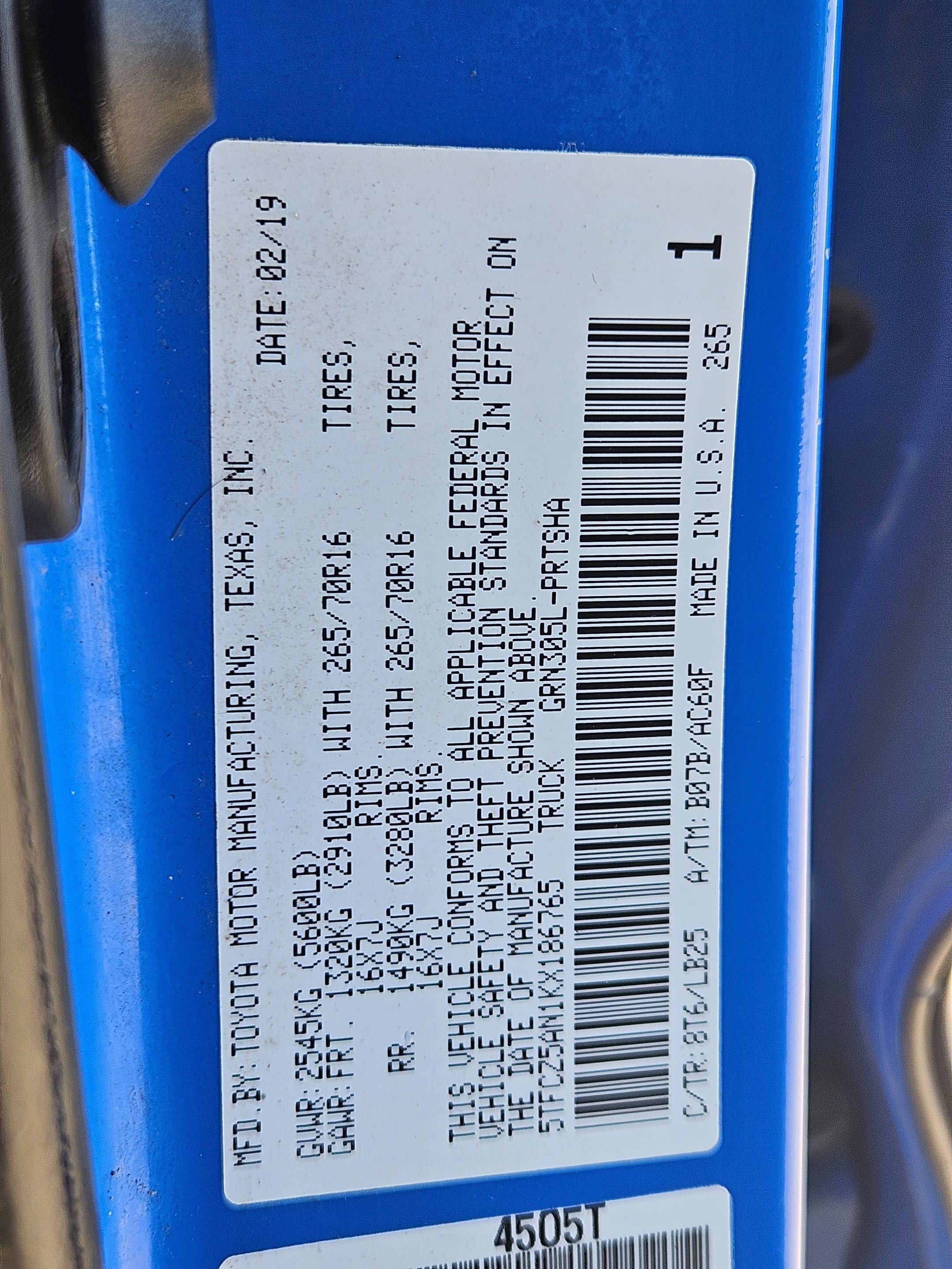 Used 2019 Blue Toyota SR image 29