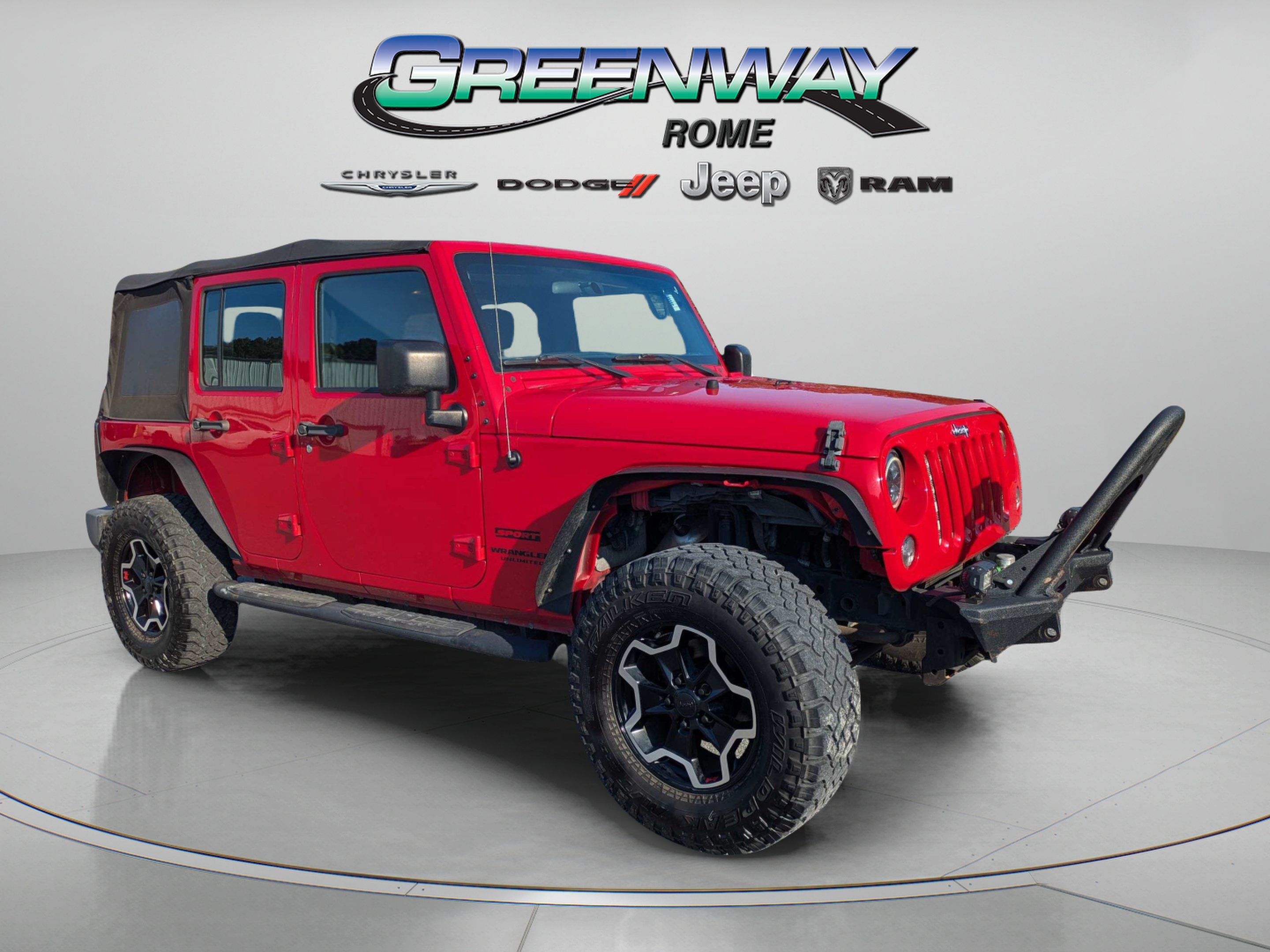 Used 2016 Jeep Wrangler Unlimited Sport with VIN 1C4BJWDG1GL260352 for sale in Rome, GA