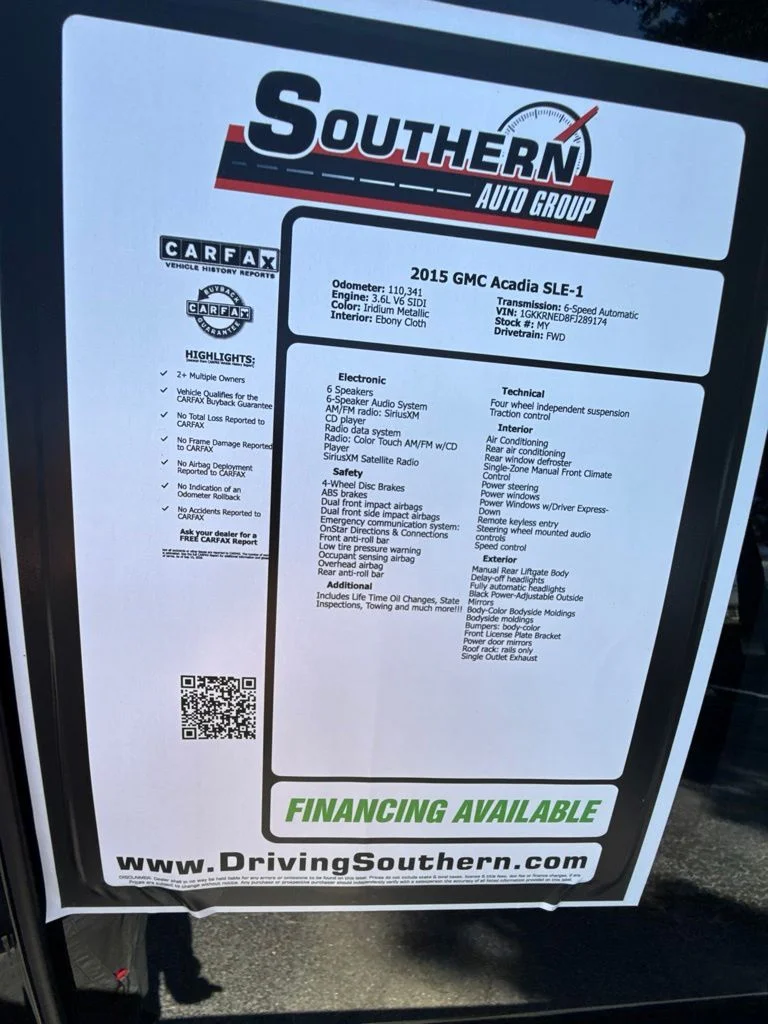Used 2015 Silver GMC SLE-1 image 9