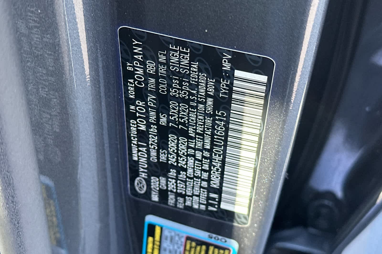 Used 2020 Steel Graphite Hyundai Limited image 36