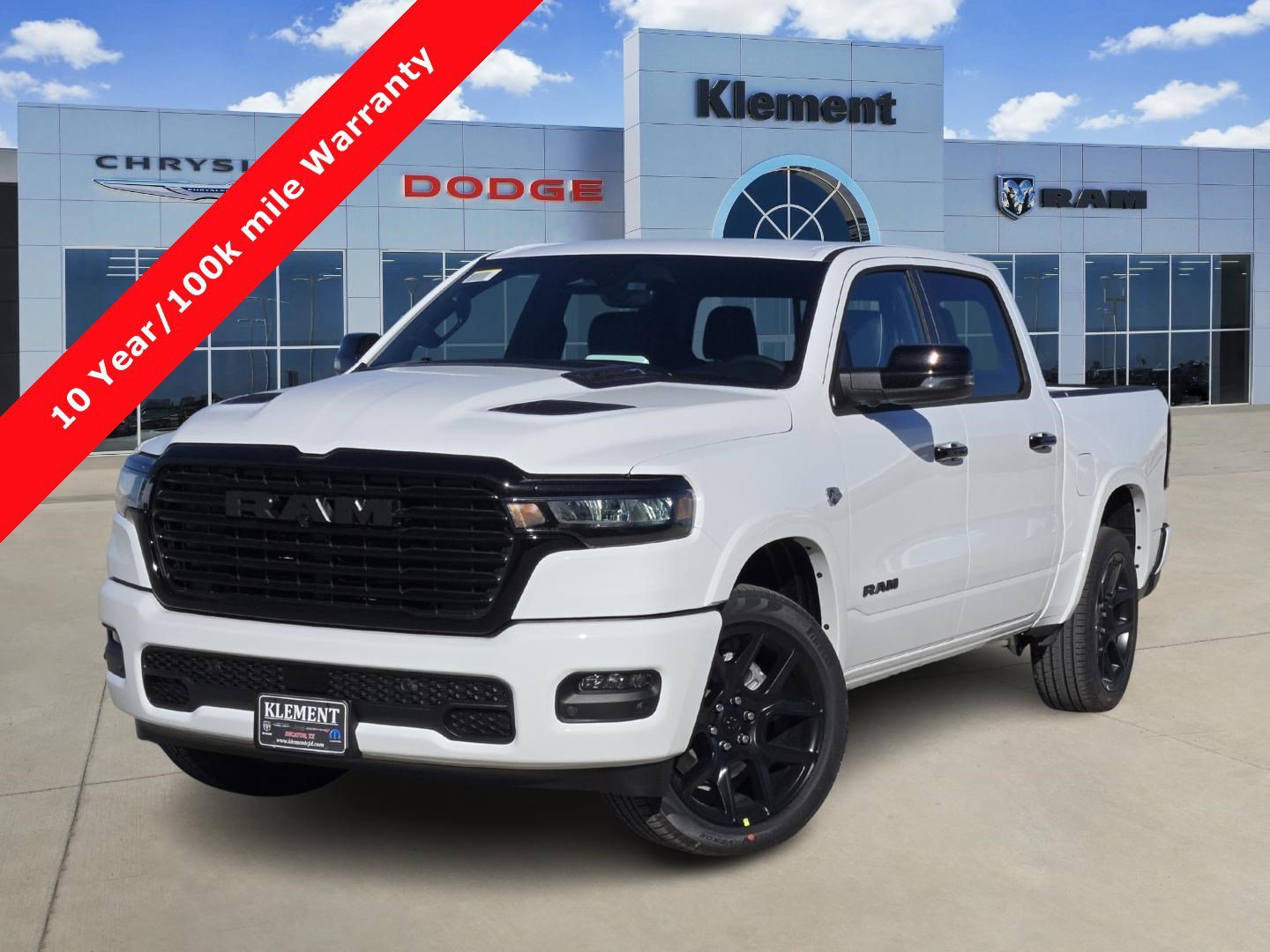 New 2026 Bright White Clear-Coat Exterior Paint RAM Laramie image 1