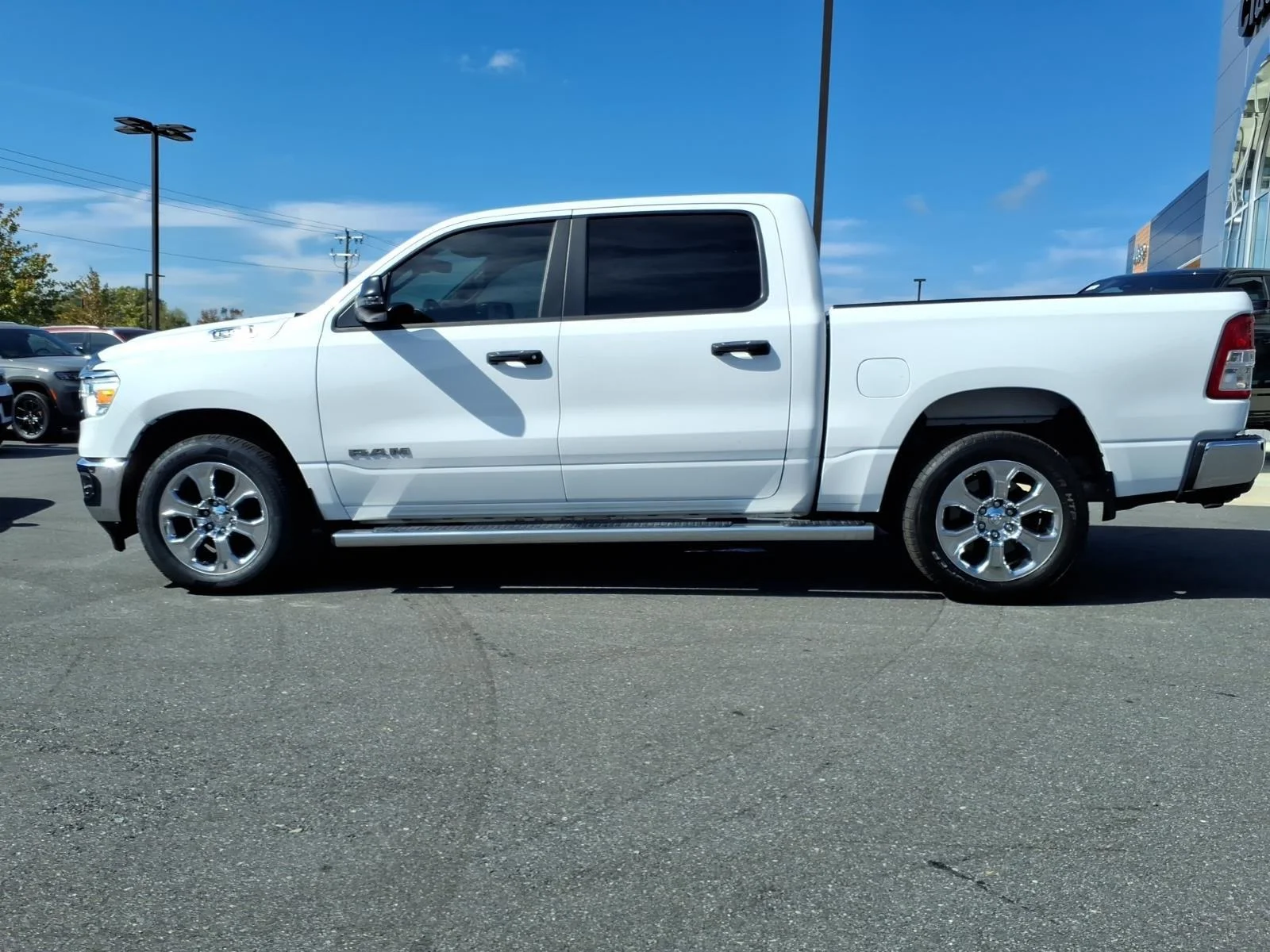 Used 2023 Bright White Clearcoat Ram Big Horn image 3