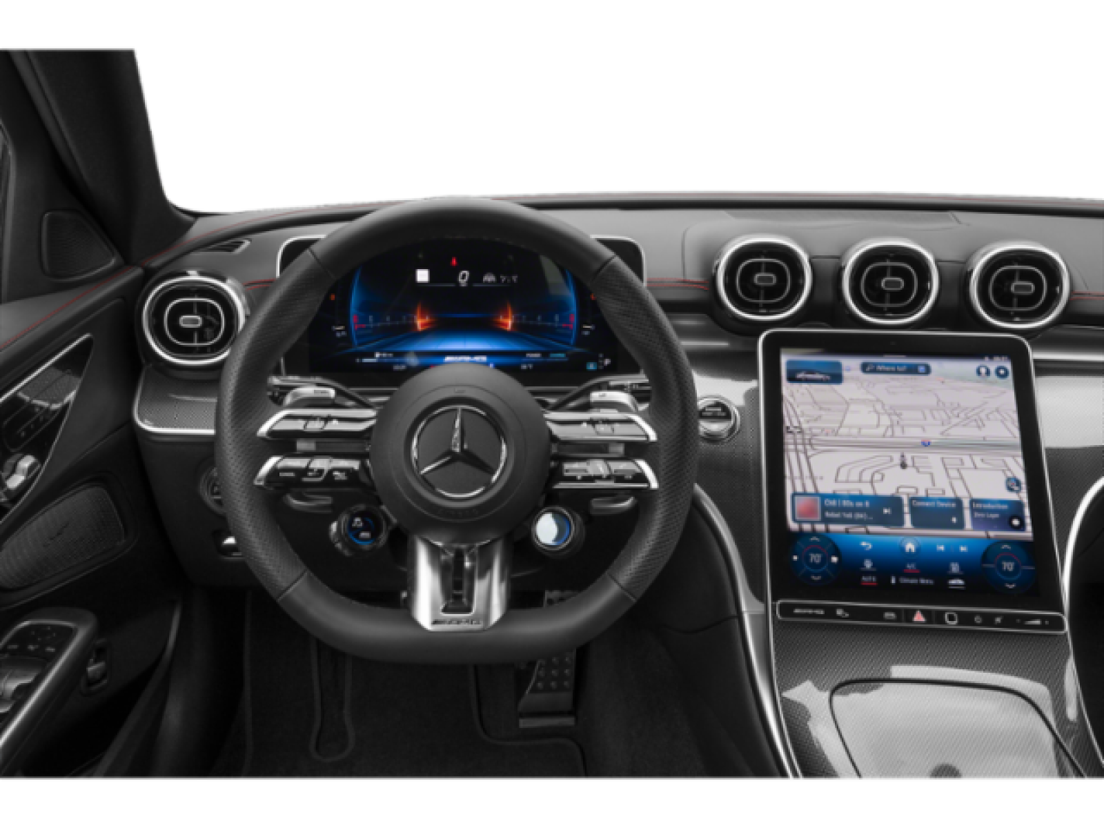 New 2026 MANUFAKTUR Graphite Grey Magno Mercedes-Benz AMG® C 43 4MATIC Sedan image 4