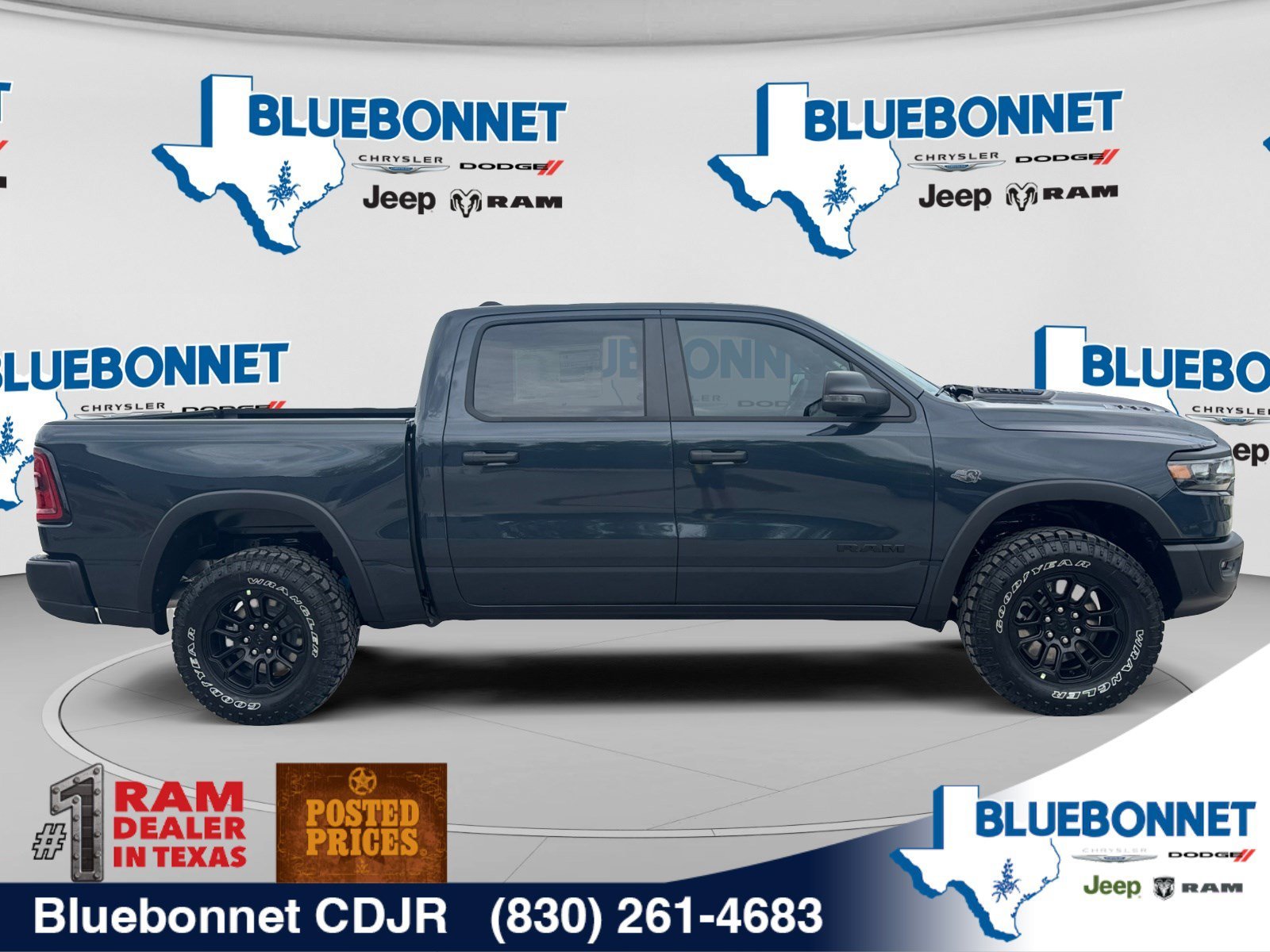 New 2027 Forged Blue Metallic Exterior Paint RAM Rebel image 4
