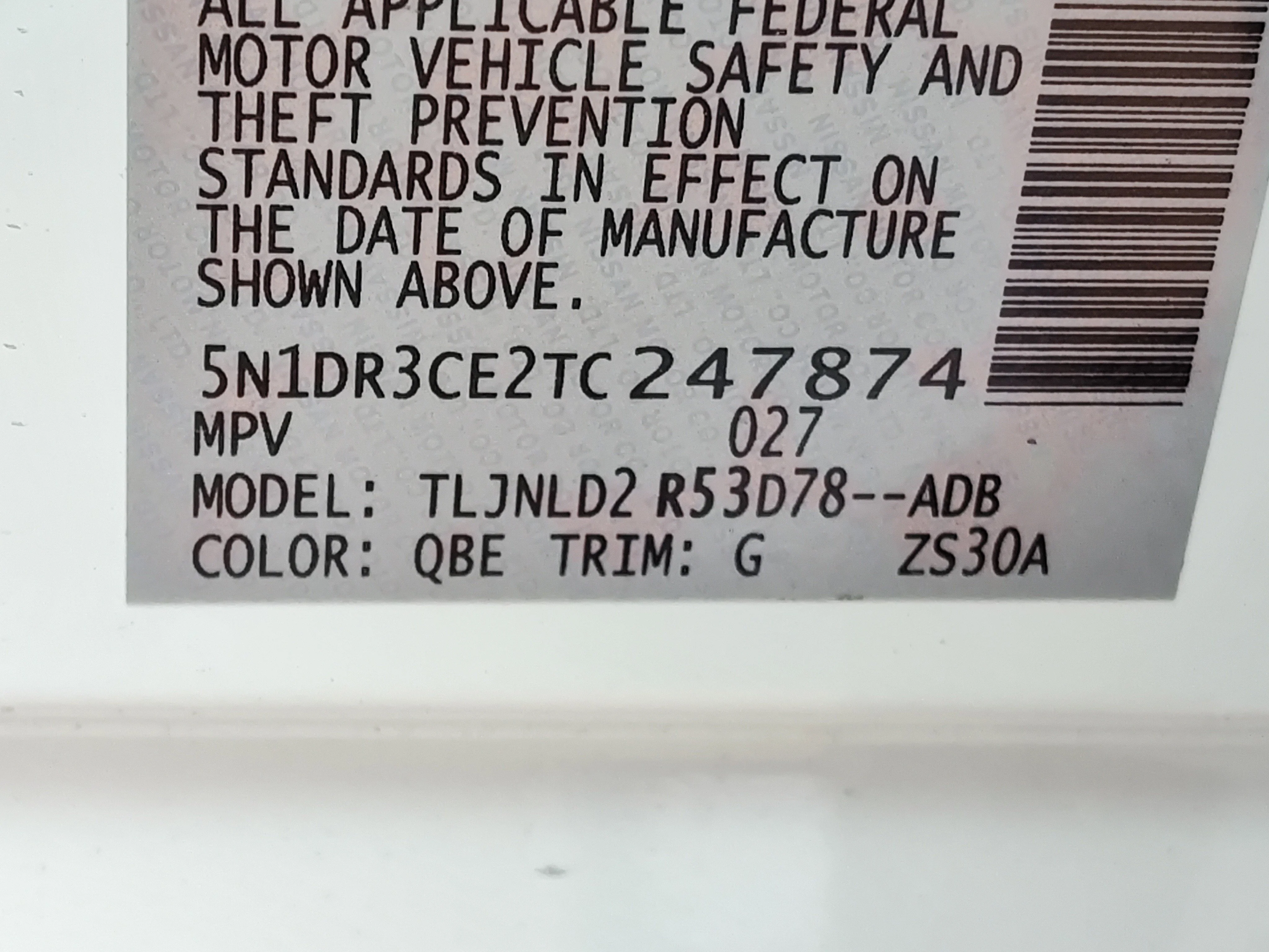 New 2026 Everest White Pearl TriCoat Nissan SL image 14