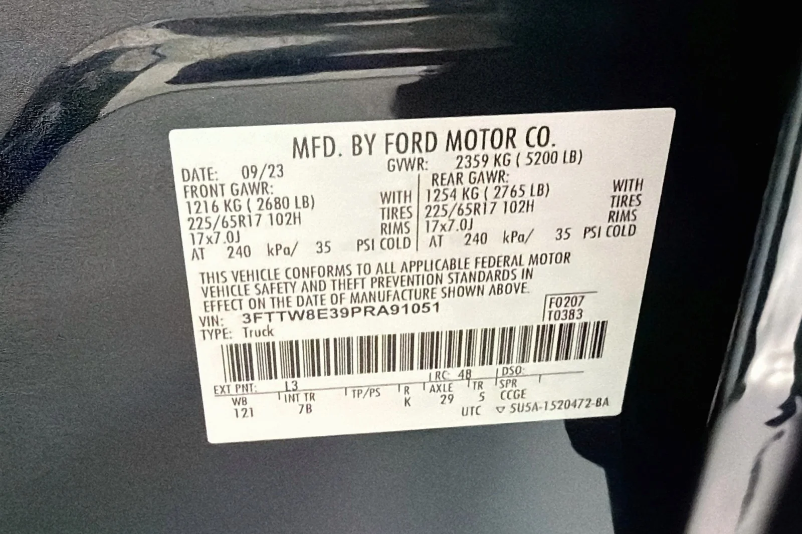 Used 2023 ALTO BLUE METALLIC Ford XLT image 23