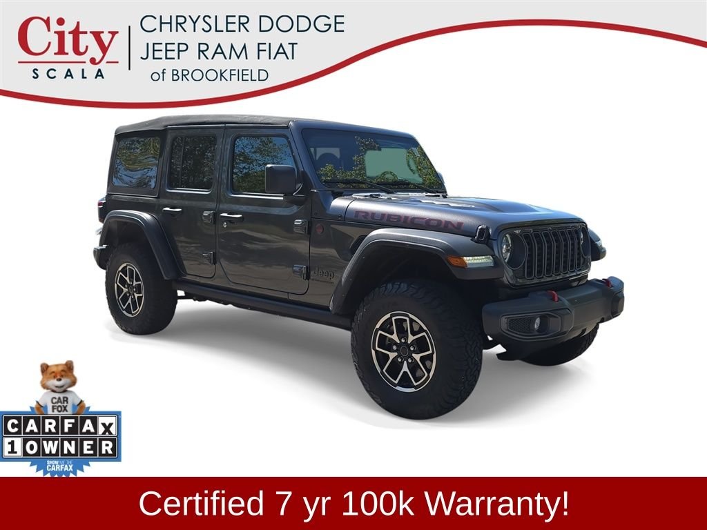 Certified Used 2024 Gray Jeep Rubicon image 1