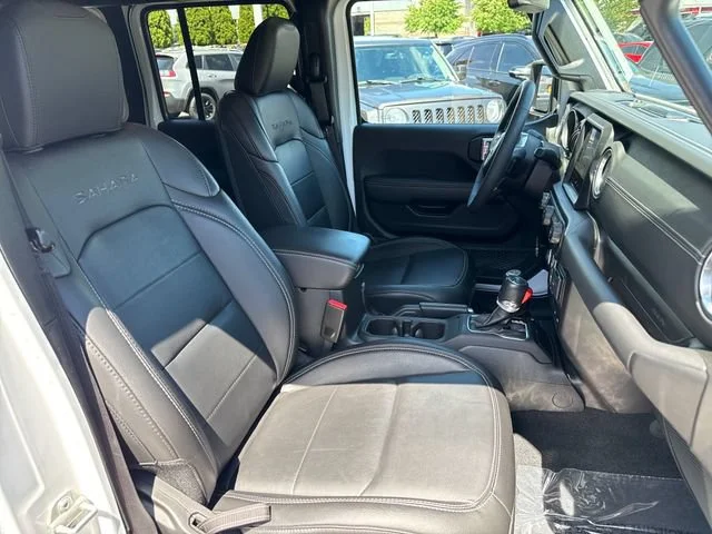 Used 2023 Bright White Clearcoat Jeep Sahara 4xe image 24