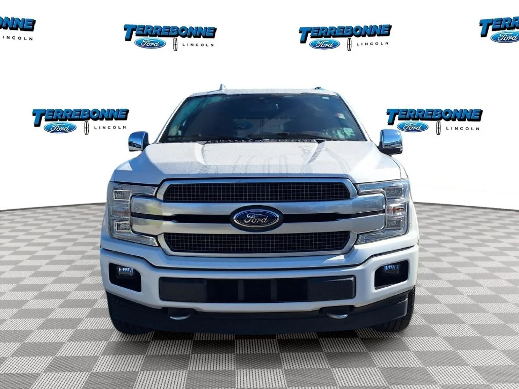 Certified Used 2019 White Platinum Clearcoat Metallic Ford Platinum image 2