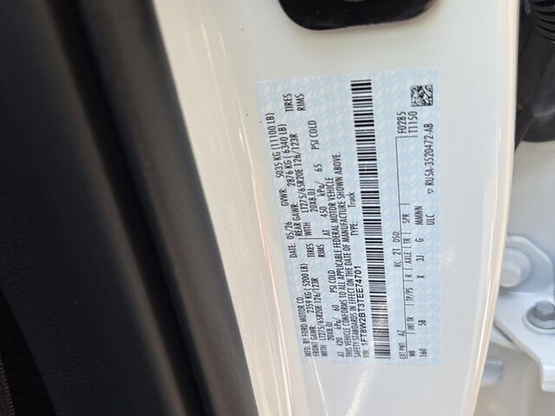 New 2026 Star White Metallic Tri-Coat Ford F-250® Lariat® image 7