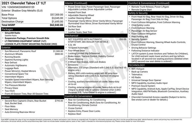 Used 2021 SHADOW GRAY METALLIC Chevrolet LT image 5