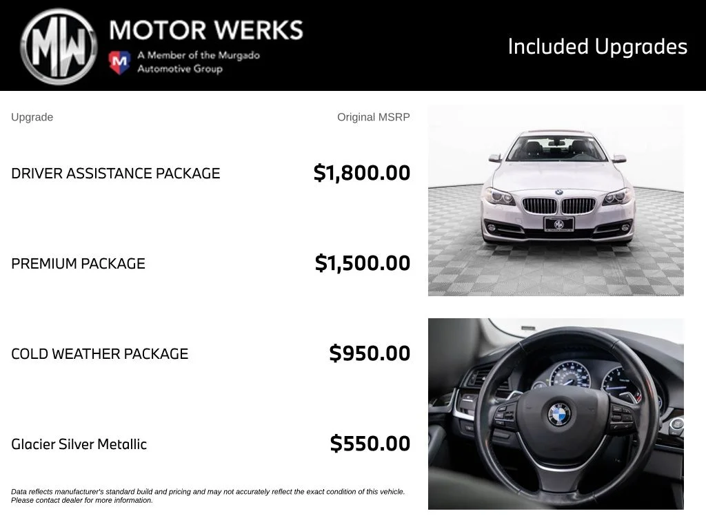 Used 2016 Silver BMW 535i xDrive image 4