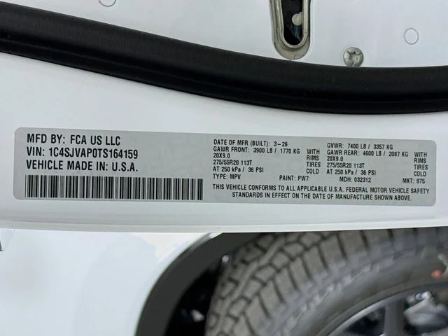 New 2026 White Jeep Upland image 34