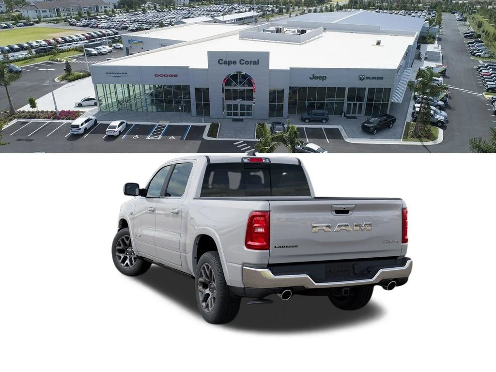 New 2026 Ivory White Tri-Coat Pearl-Coat Exterior Paint RAM Laramie image 3