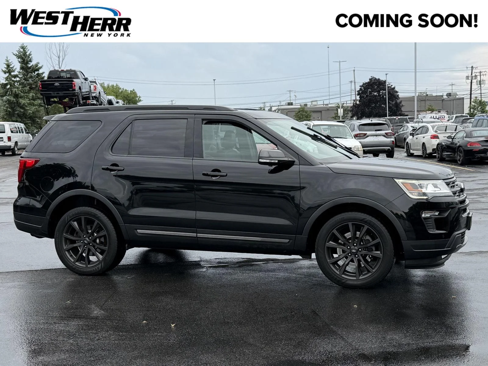 Used 2018 Shadow Black Ford XLT image 1