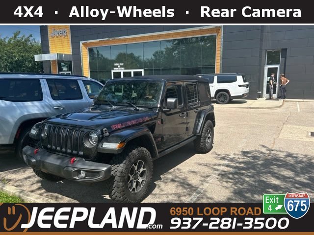 Used 2021 Black Clearcoat Jeep Unlimited Rubicon image 1