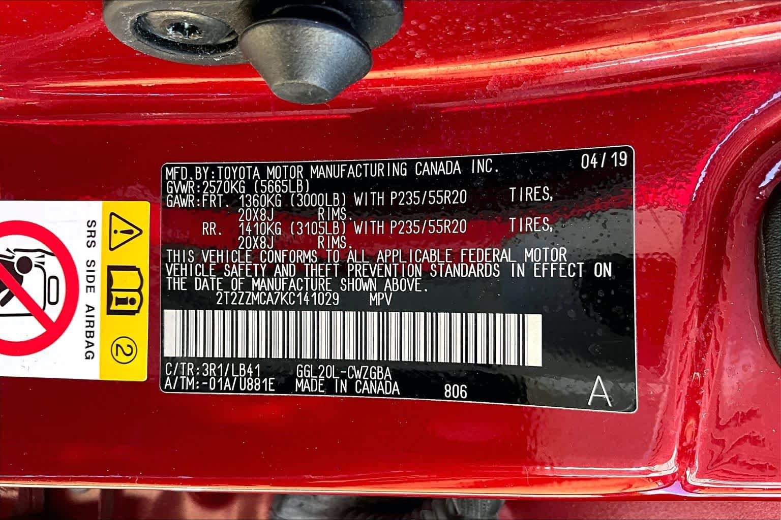 Used 2019 Matador Red Mica Lexus  image 37