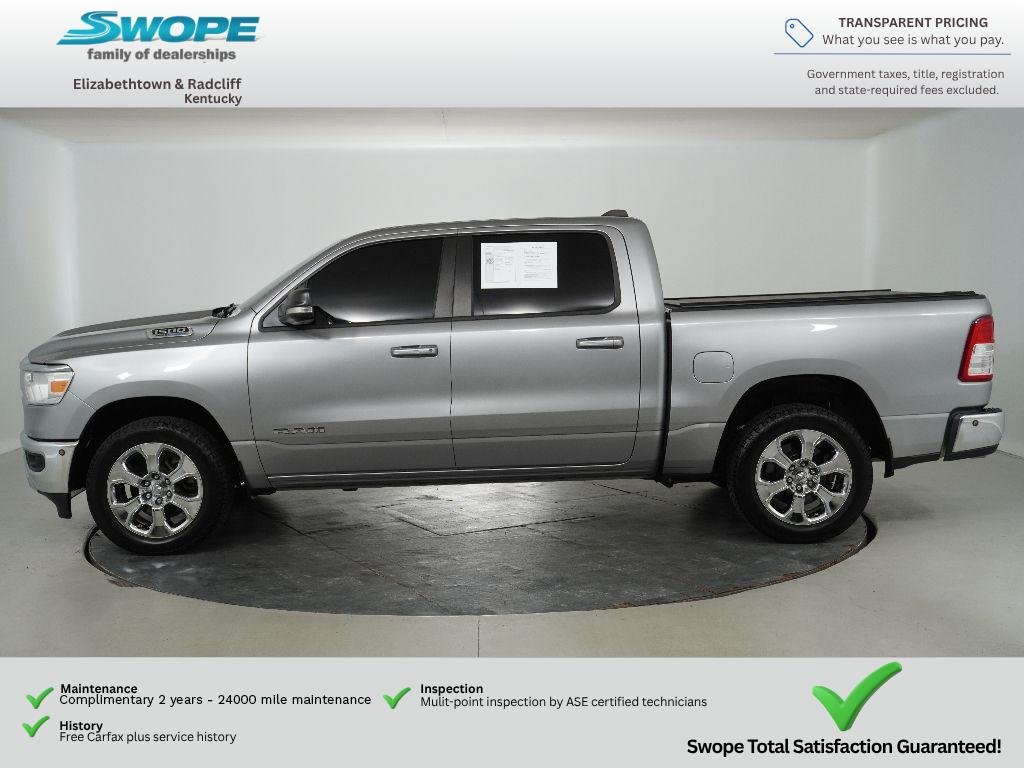 Used 2021 Billet Silver Metallic Clearcoat Ram Big Horn image 6