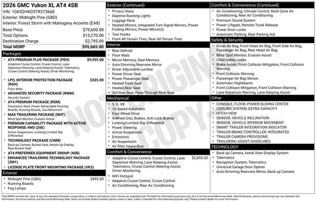 New 2026 Midnight Pine GMC AT4 image 28
