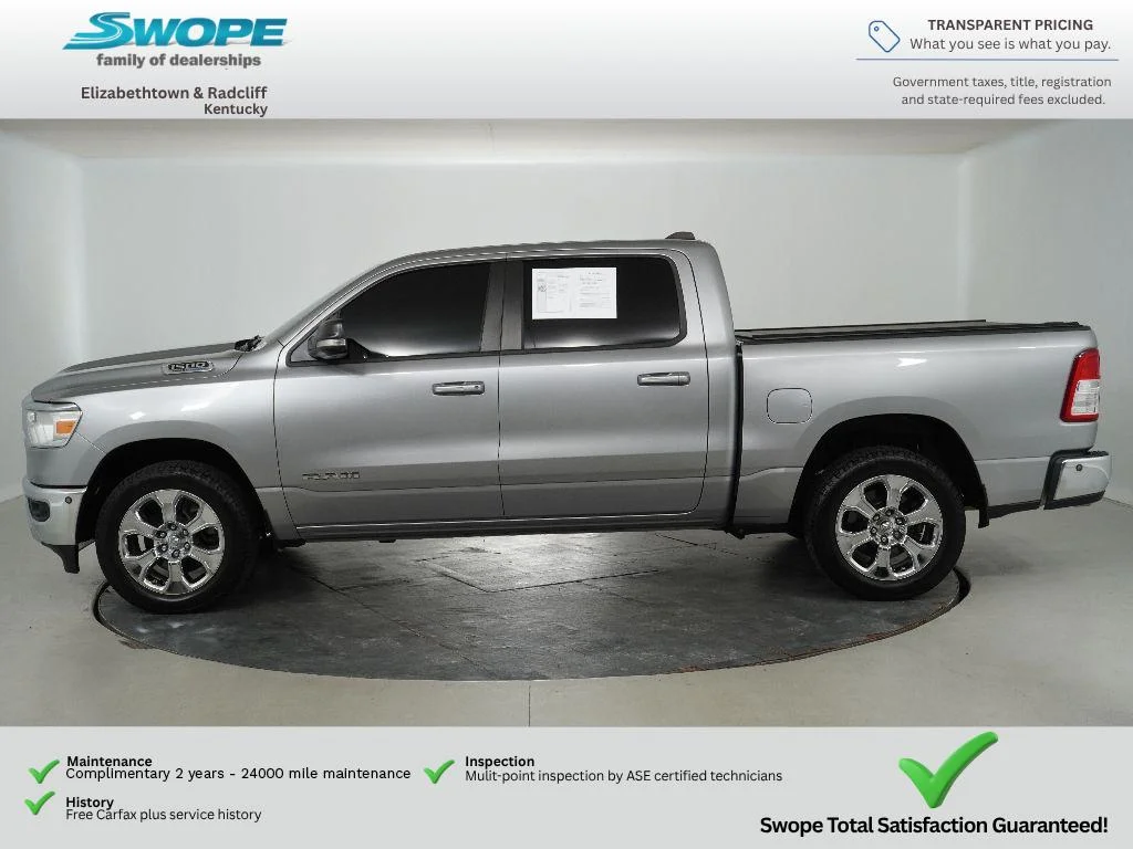 Certified Used 2021 Billet Silver Metallic Clearcoat Ram Big Horn image 6